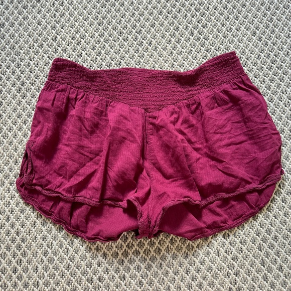 Free People Other - Free People Intimately Raspberry Shorts Size Medium Lightweight Sleep Pajama